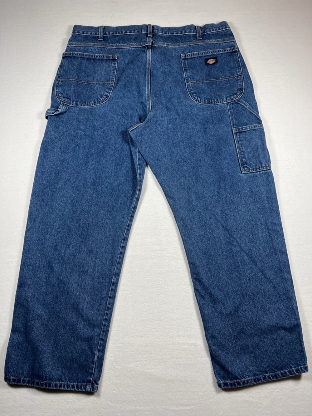 Dickies Carpenter Relaxed Fit Denim Jeans Medium Wash Mens Size 42x30